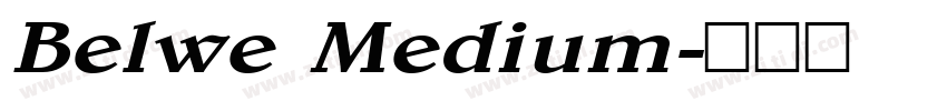 Belwe Medium字体转换